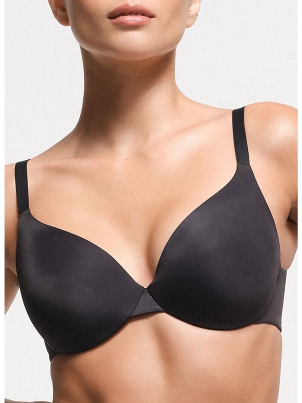 NWT SKIMS SMOOTHING INTIMATES FULL COVERAGE LIGHTLY LINED BRA ONYX - 42C